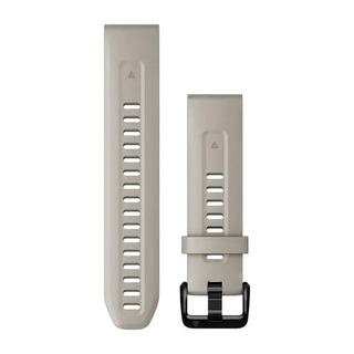 QuickFit® 20-klockarmband, ljust sandfärgad silikon
