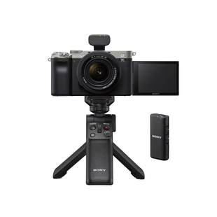 A7 C kamerahus + FE 28-60/4-5,6+ bordsstativ/grepp/fjärr + trådlös mikrofon