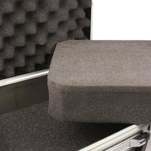 Silver 50 aluminiumväska, med skumplastinredning