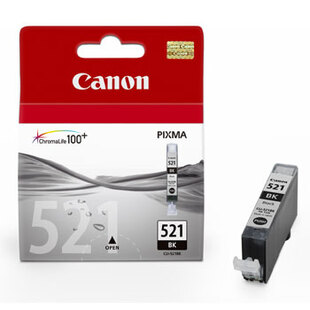 CLI-521BK Fotosvart Bläckbehållare  (till Pixma iP4600/4700, MP540/620/630 mfl.) 