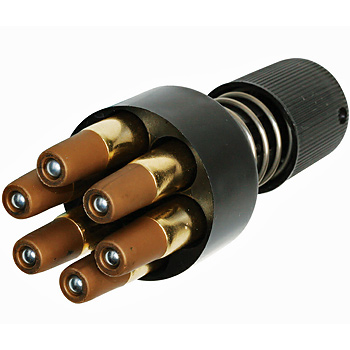 Snabbladdare för Ammo ASG Speedloader, GNB, Dan Wesson, incl. 6 rounds, för 4,5mm luftpistol   