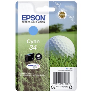 Cyan DURABrite Ultra Ink 34 XL