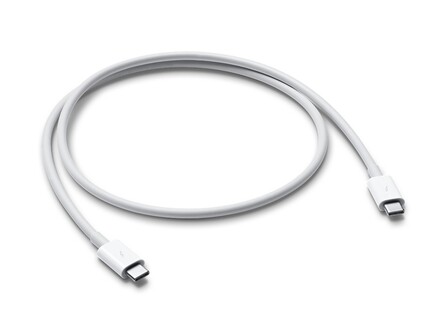 Thunderbolt 3-kabel (USB-C) ha-ha 0,8m - Vit