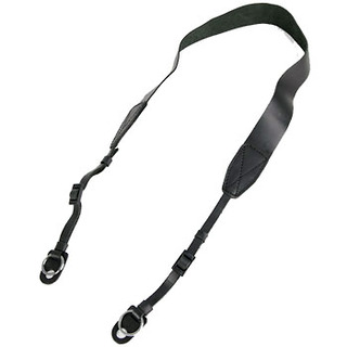 Kamerarem Buffalo 36 mm, svart läder