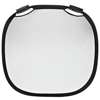 Reflexskärm silver/vit, storlek medium (80 cm)