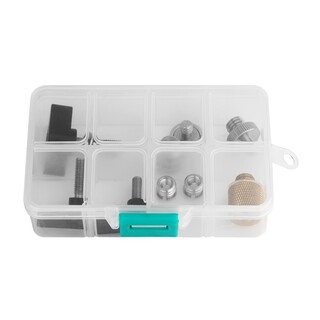 3995 skruv, spärrhake och vingmutter set med låda