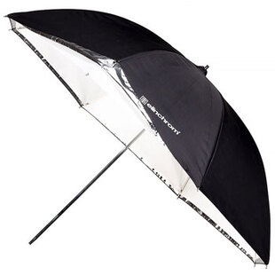 Paraply 85 cm vit/transparent 