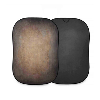 Hopfällbar bakgrund 1,5 x 2,1 m, Walnut/Pewter