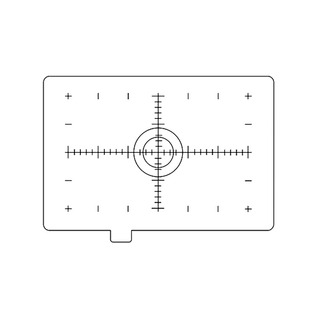 Fokuseringsskiva EC-H, hårkors med skalstreck