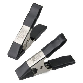 KCP-354-BK, 4"/10cm stålfjäderklämma  - Svart, 2pack
