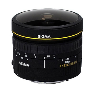 EX 8mm f/3,5 DG Fisheye, för Canon EF-fattning