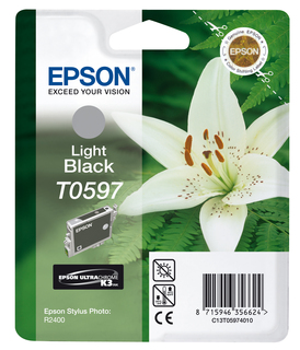 T0597 Light Black till Epson R2400 