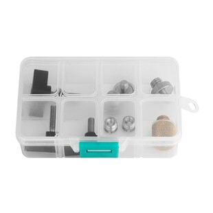 3995 skruv, spärrhake och vingmutter set med låda