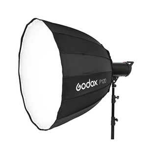 P120H, parabolisk softbox 120cm, Bowens-fattning 