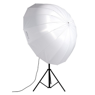 Djupt paraply 165 cm, halvtransparent