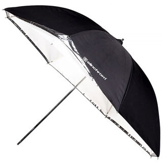 Paraply 85 cm vit/transparent 