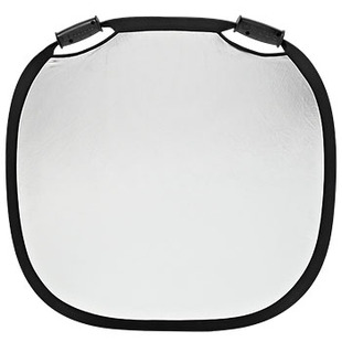 Reflexskärm silver/vit, storlek medium (80 cm)